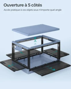 Best Sale SONGMICS Lot de 3 Boîtes de Rangement pour décorations de Noël