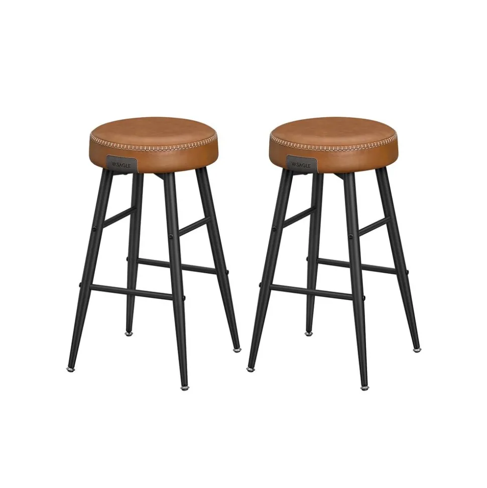 Sale SONGMICS Lot de 2 chaise salle à manger marron caramel et noir d'encre