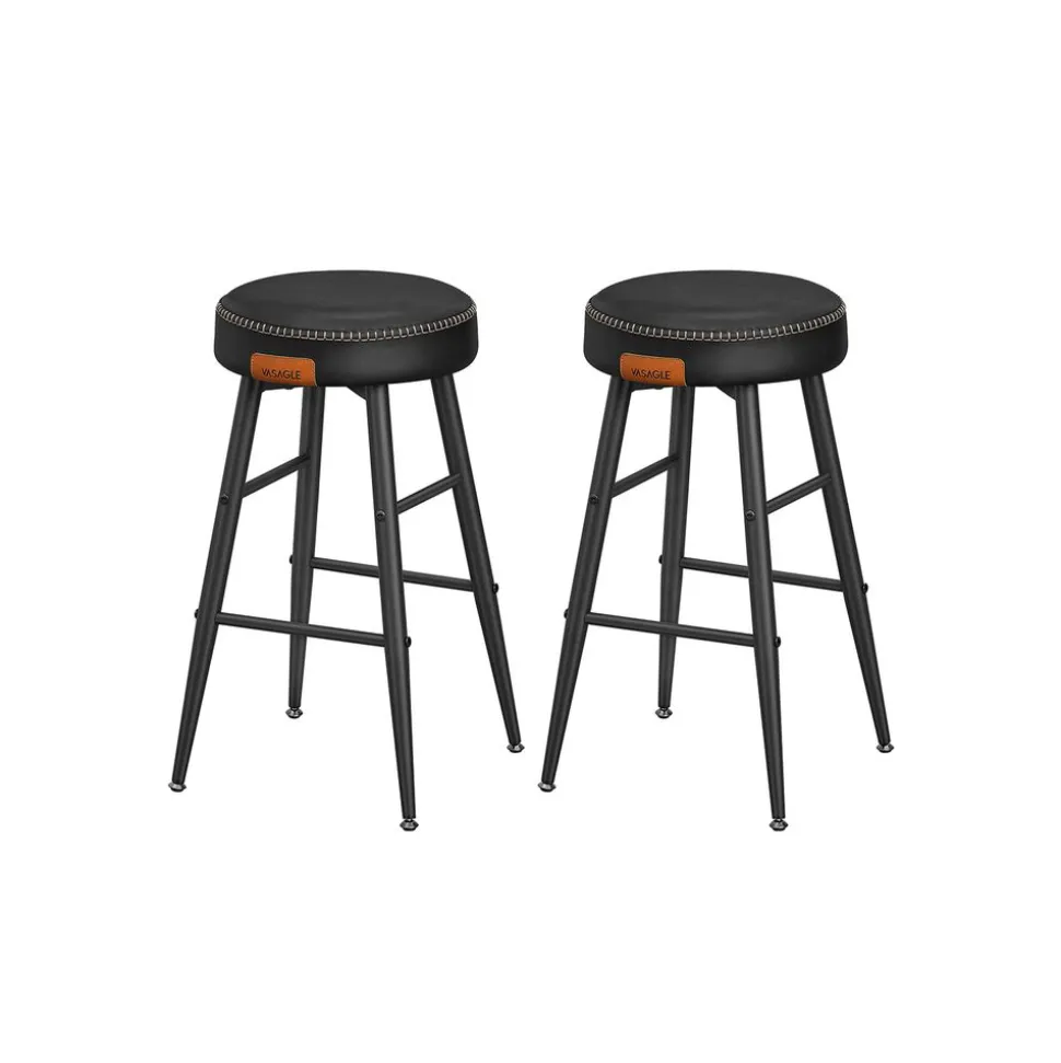 Sale SONGMICS Lot de 2 chaise salle à manger marron caramel et noir d'encre