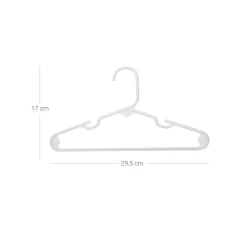 Store SONGMICS Lot de 50 cintres en plastique 41,6 x 21,4 cm pour armoire noir d'encre