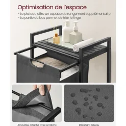 Best SONGMICS Lot de 50 Cintres en Velours avec Encoches