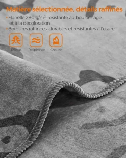 Sale SONGMICS Lot de 3 couvertures pour animaux xl 152 x 127 cm gris ardoise