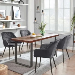 Hot SONGMICS Lot de 2 tabourets de bar en rotin pe boho marron café