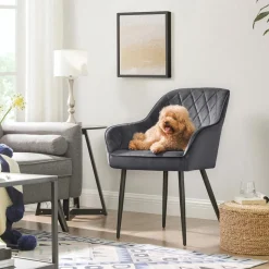 Hot SONGMICS Lot de 2 tabourets de bar en rotin pe boho marron café