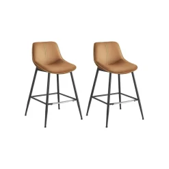 Best Sale SONGMICS Lot de 2 tabourets de bar pivotant à 360° blanc crème