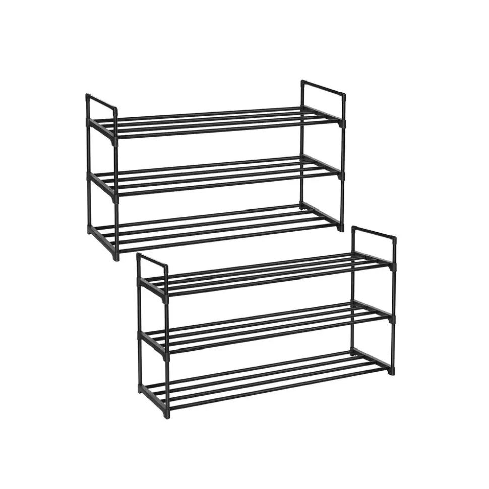 Store SONGMICS Lot de 2 étagères à chaussures Blanc
