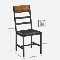Fashion SONGMICS Lot table et chaises de bar Noir