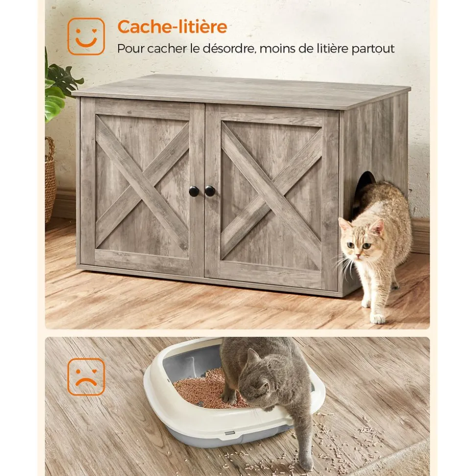 Store SONGMICS Maison de toilette pour chat