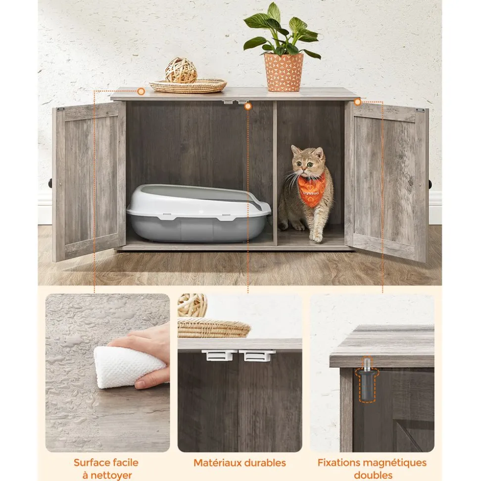 Store SONGMICS Maison de toilette pour chat