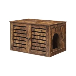 Flash Sale SONGMICS Maison de toilettes pour chat Brun Vintage Noir