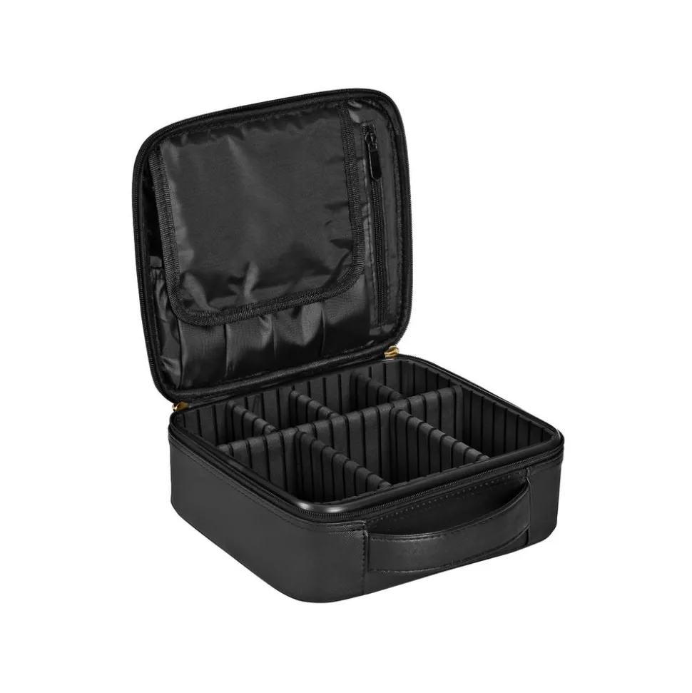 Clearance SONGMICS Mallette make-up voyage noir Blanc