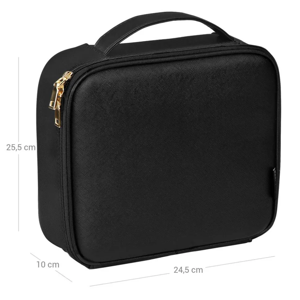 Clearance SONGMICS Mallette make-up voyage noir Blanc