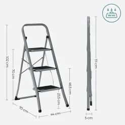 Sale SONGMICS Marche-pieds pliable Gris