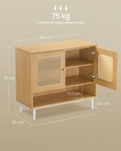 Sale SONGMICS Meuble à chaussures à 3 niveaux 35 x 80 x 70 cm gris ardoise