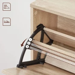 Cheap SONGMICS Meuble à chaussures 3 cases