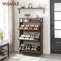 Discount SONGMICS Meuble à chaussures 3 cases