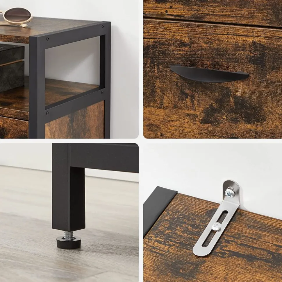 Discount SONGMICS Meuble à chaussures 3 cases