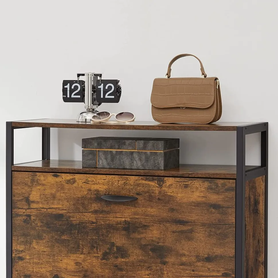 Discount SONGMICS Meuble à chaussures 3 cases