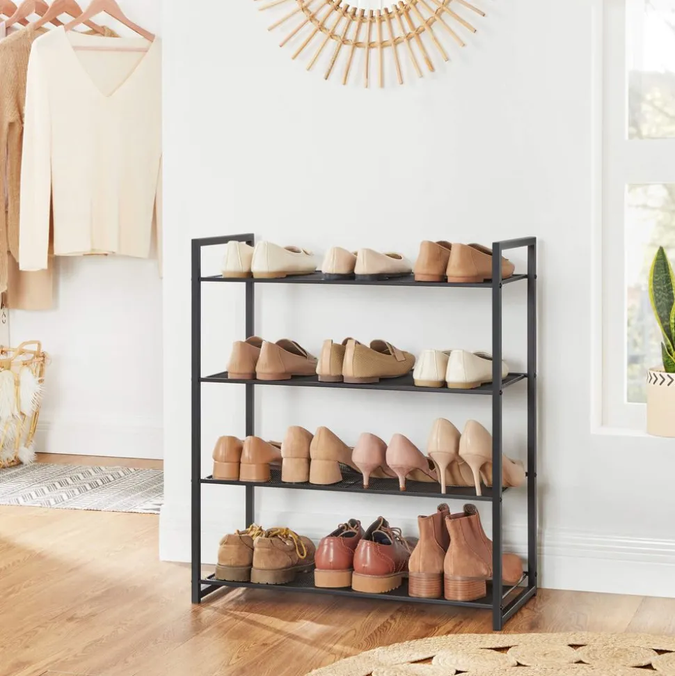 Flash Sale SONGMICS Meuble à chaussures 4 niveaux Blanc