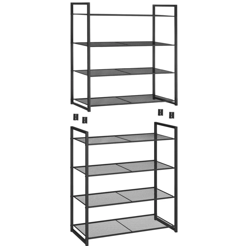 Flash Sale SONGMICS Meuble à chaussures 4 niveaux Blanc