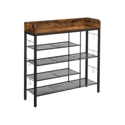 Discount SONGMICS Meuble à chaussures industriel Blanc