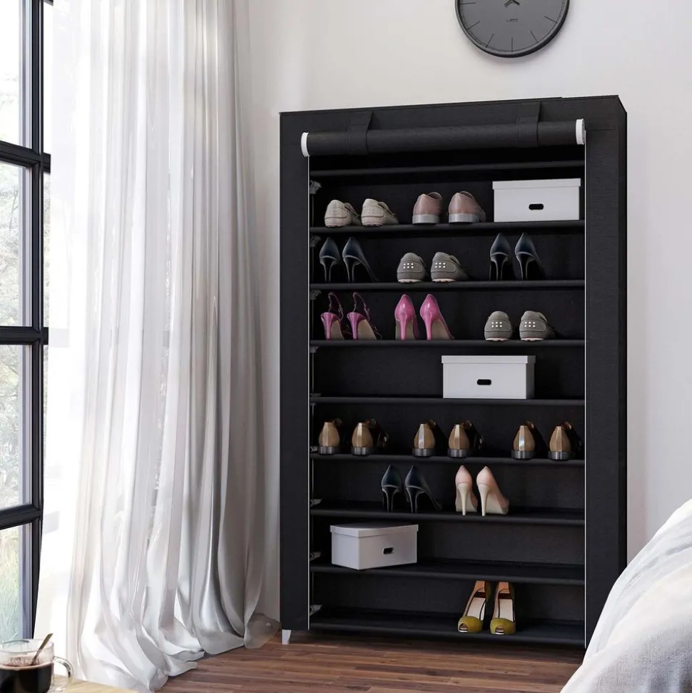 Hot SONGMICS Meuble à chaussures noir