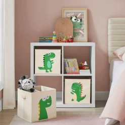 New SONGMICS Meuble à jouets 4 niveaux Rose