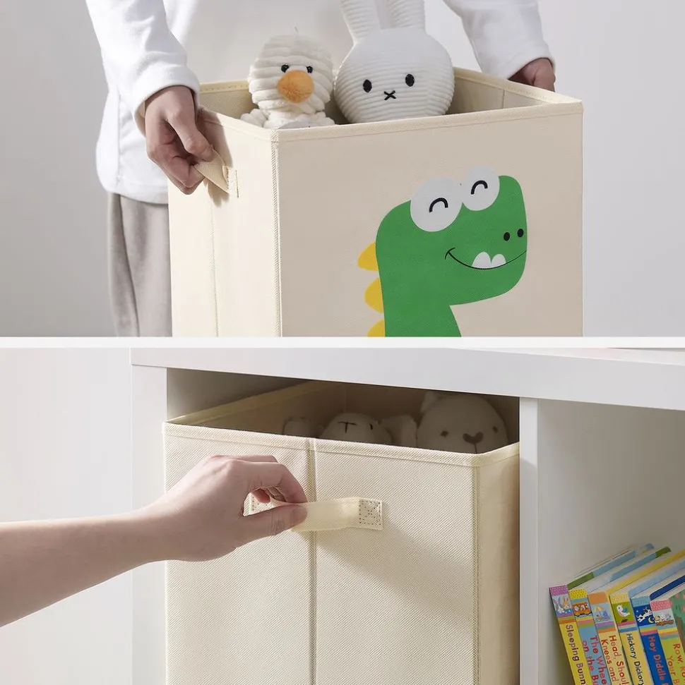 New SONGMICS Meuble à jouets 4 niveaux Rose