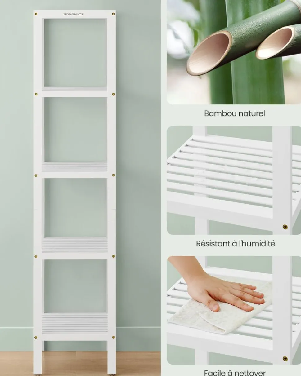 Shop SONGMICS Meuble à jouets Blanc