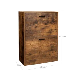 Outlet SONGMICS Meuble a chaussures rustique