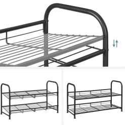 Sale SONGMICS Meuble chaussures 2 niveaux Noir