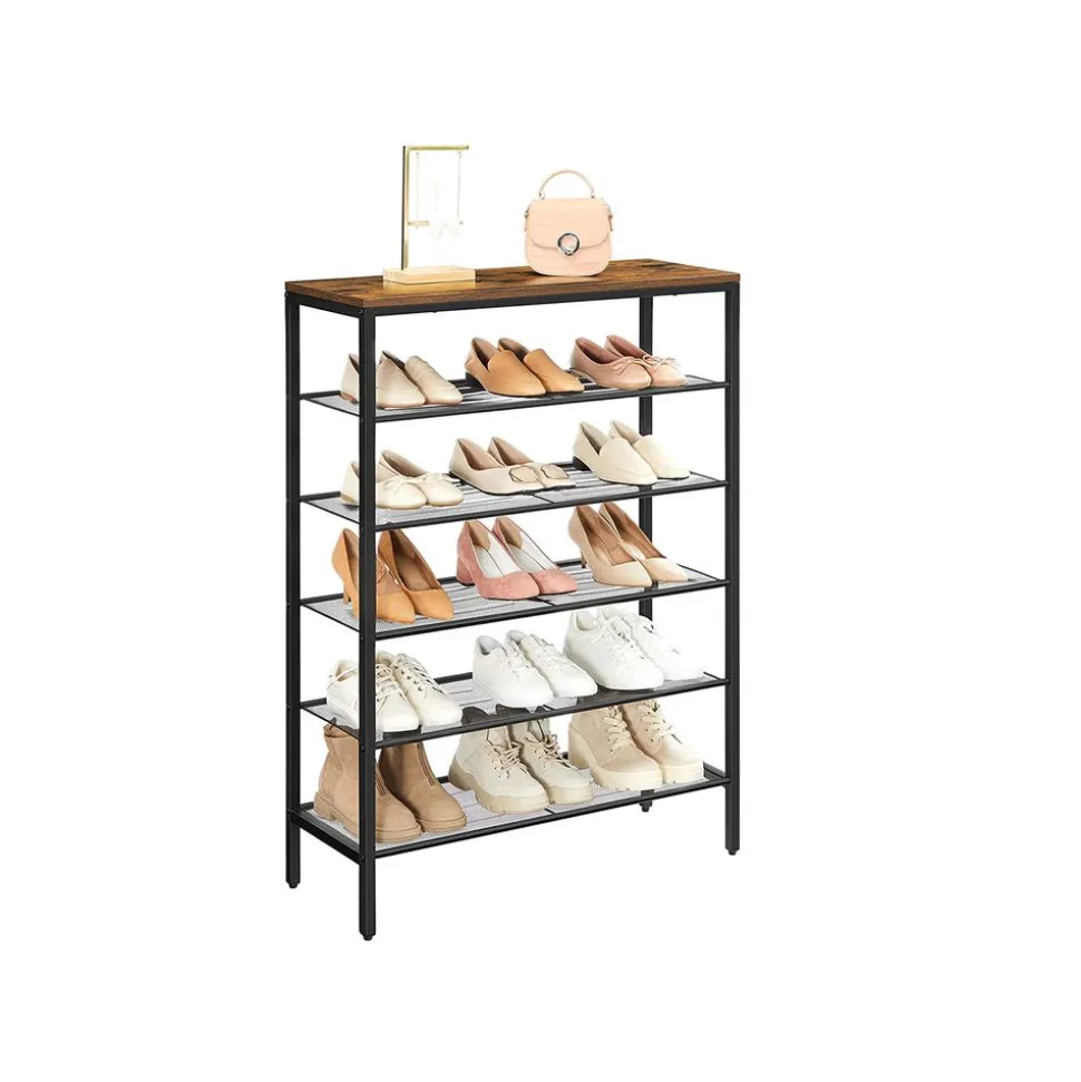 Best Sale SONGMICS Meuble chaussures industriel Blanc