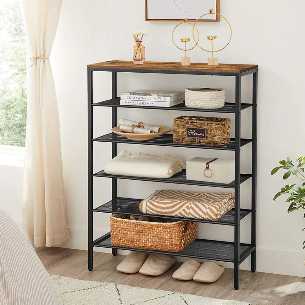 Best Sale SONGMICS Meuble chaussures industriel Blanc