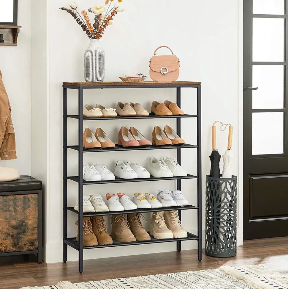 Best Sale SONGMICS Meuble chaussures industriel Blanc