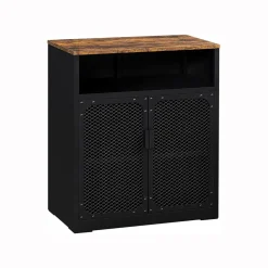 Sale SONGMICS Meuble cuisine grillagé Noir