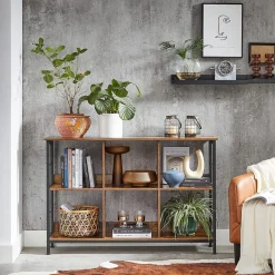 Online SONGMICS Meuble de rangement 2 niveaux 6 cubes marron camel