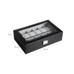 Outlet SONGMICS Meuble de rangement 5 niveaux noir boisé et noir