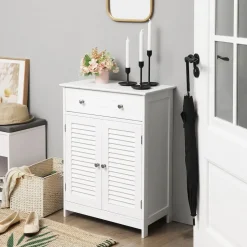 Store SONGMICS Meuble de rangement mat Blanc