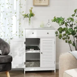 Store SONGMICS Meuble de rangement mat Blanc