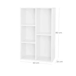 New SONGMICS Meuble de rangement haut Blanc
