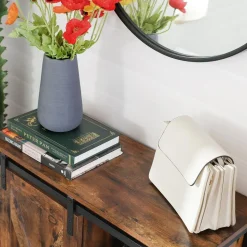 Discount SONGMICS Meuble de rangement industriel Brun Vintage Noir