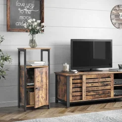 Cheap SONGMICS Meuble de rangement industriel Marron Rustique