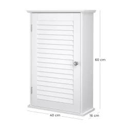 Best SONGMICS Meuble de salle de bain 40 x 40 x 170 cm Blanc Nuage