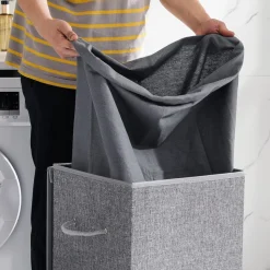 Best SONGMICS Meuble de salle de bain avec 3 compartiments ouverts blanc nuage