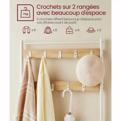 Discount SONGMICS Meuble d'entrée boisé