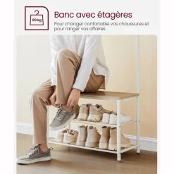 Discount SONGMICS Meuble d'entrée boisé