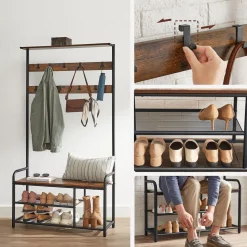 New SONGMICS Meuble d'entrée industriel