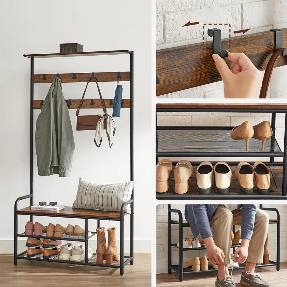 New SONGMICS Meuble d'entrée industriel