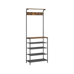 Online SONGMICS Meuble d'entrée rustique Brun Vintage Noir