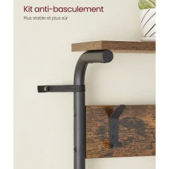 Online SONGMICS Meuble d'entrée rustique Brun Vintage Noir